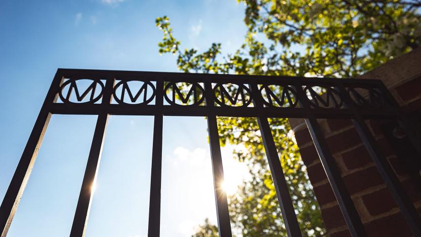 Gate with "M"