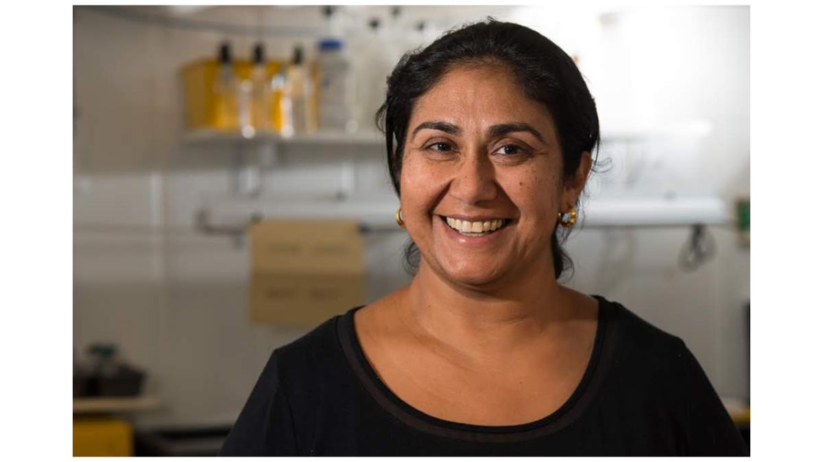 Jahanvi Desai smiling at the camera.