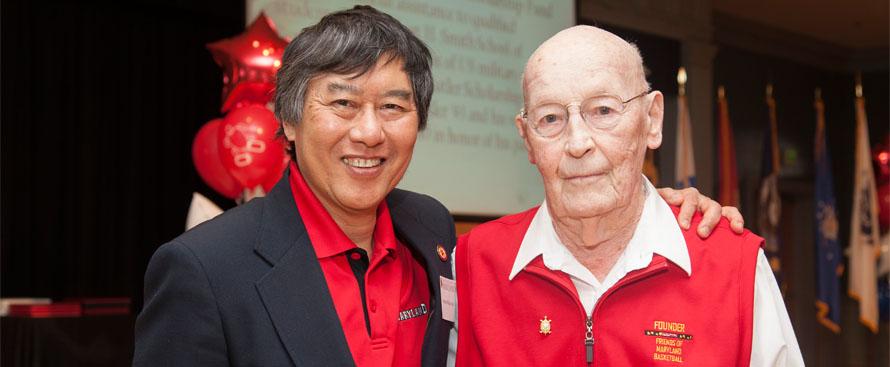 Colonel J. Logan Schultz and Former UMD President Wallace Loh