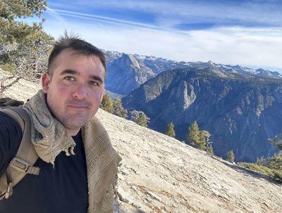 Andrew during hiking trip